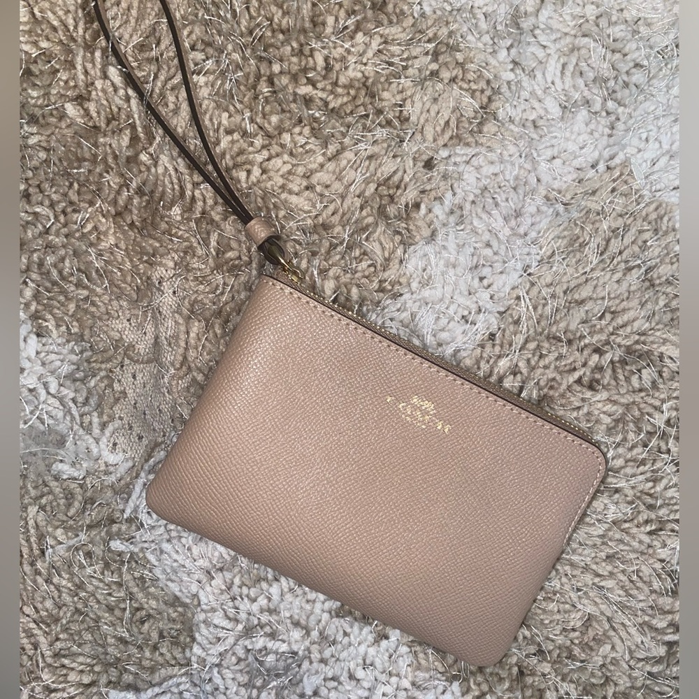 Coach nude wristlet wallet